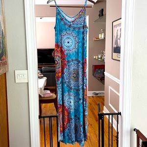 Grecerelle Maxi Double V Maxi Dress